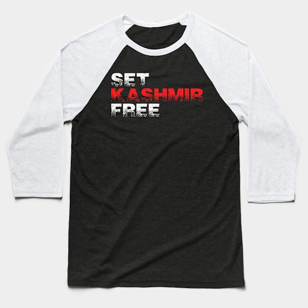 Set Kashmir Free - Show Love For People In Jammu And Kashmir Baseball T-Shirt by mangobanana